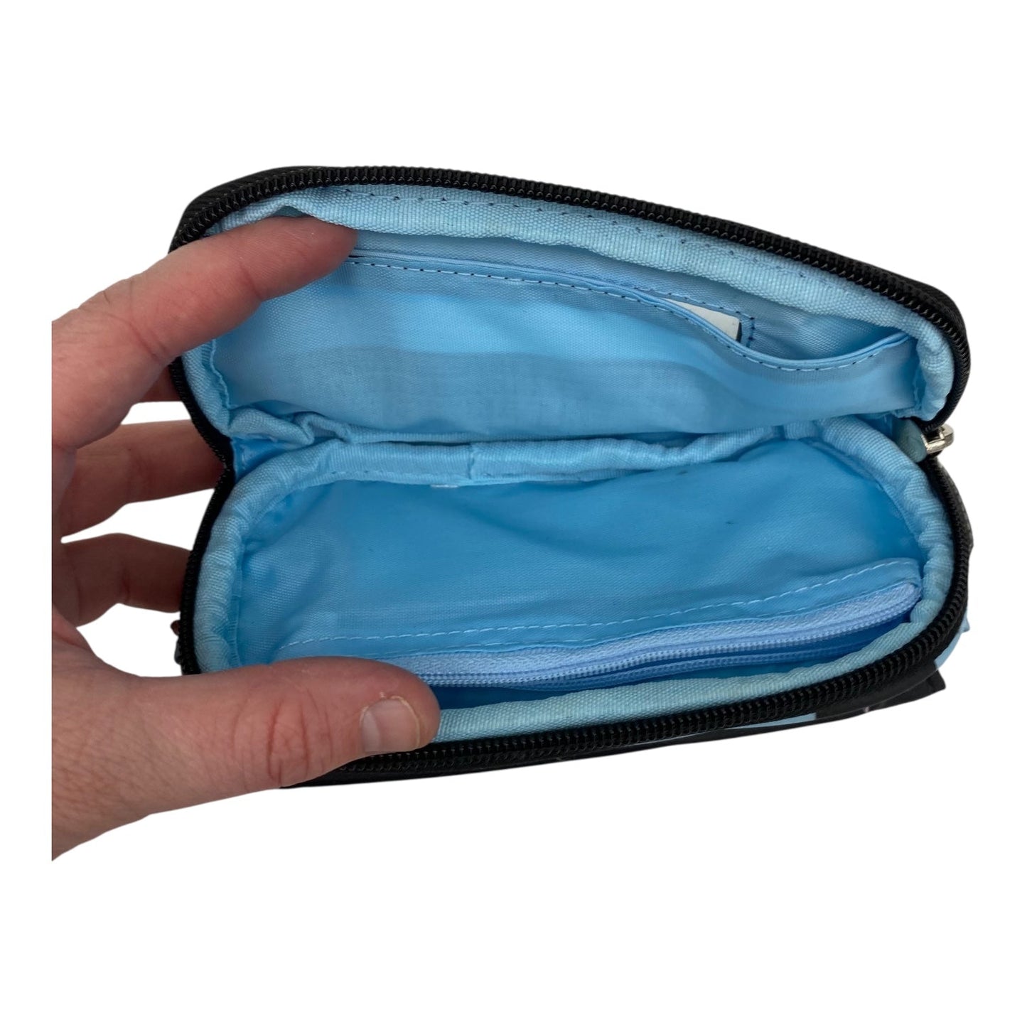 Wristlet By Clothes Mentor In Black & Blue, Size:Medium