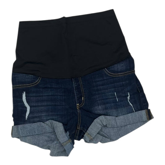 Mat Shorts By Just Black In Blue Denim, Size:12