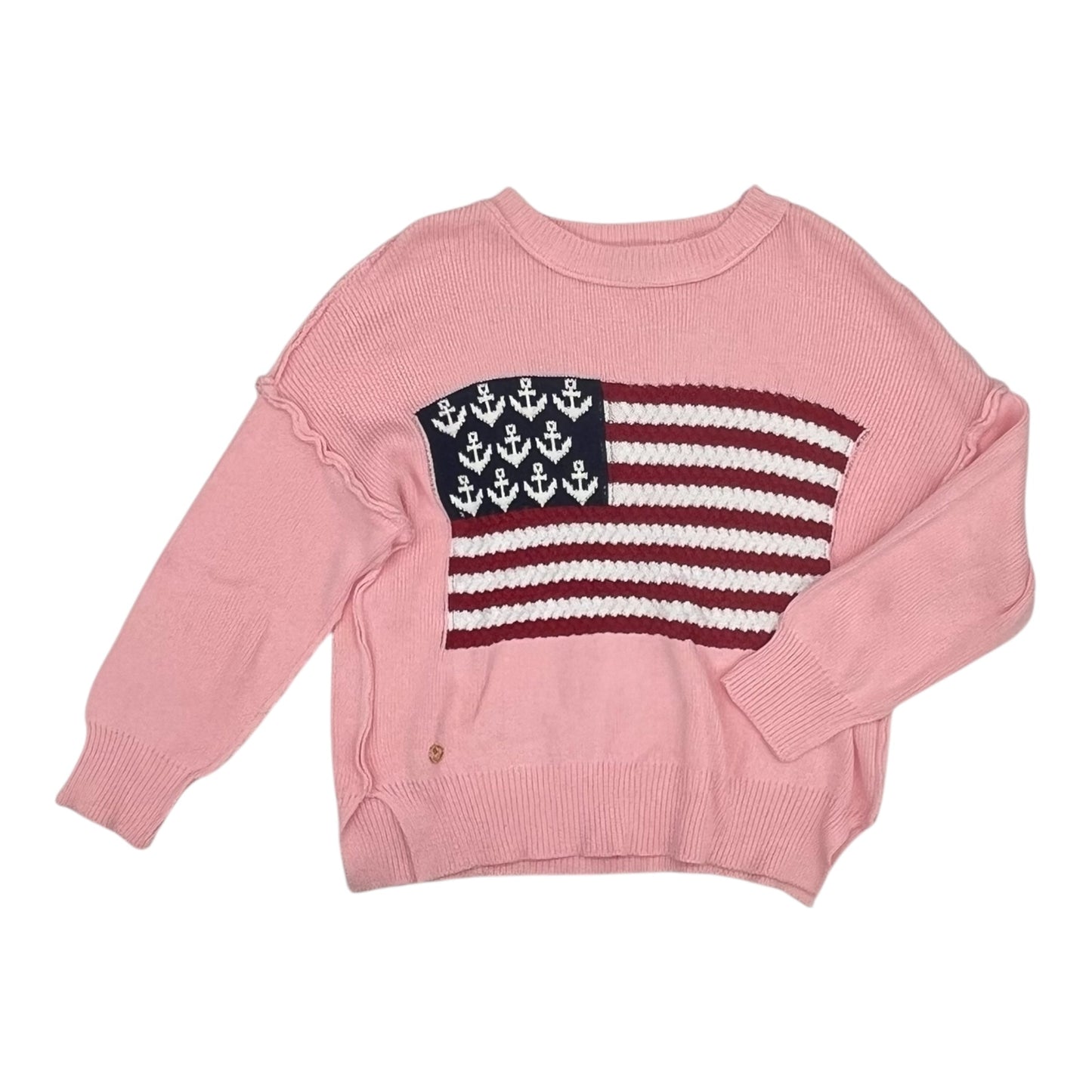 Sweater By Simply Southern In Pink, Size:M