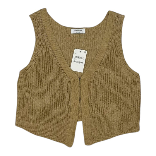 Vest Sweater By Workshop In Brown, Size:L
