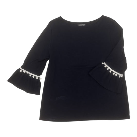 TOP 3/4 SLEEVE by    CLOTHES MENTOR In NAVY, Size: L