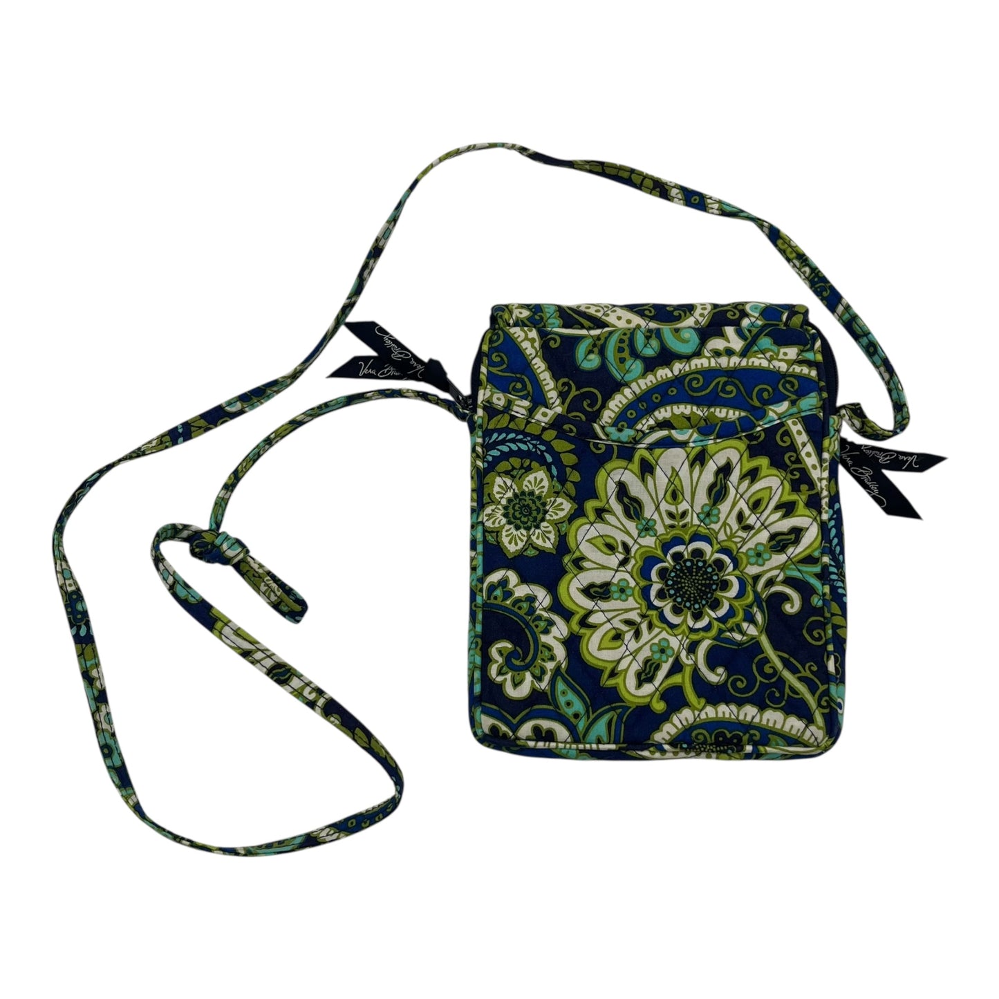 Crossbody By Vera Bradley In Blue & Green, Size:Medium