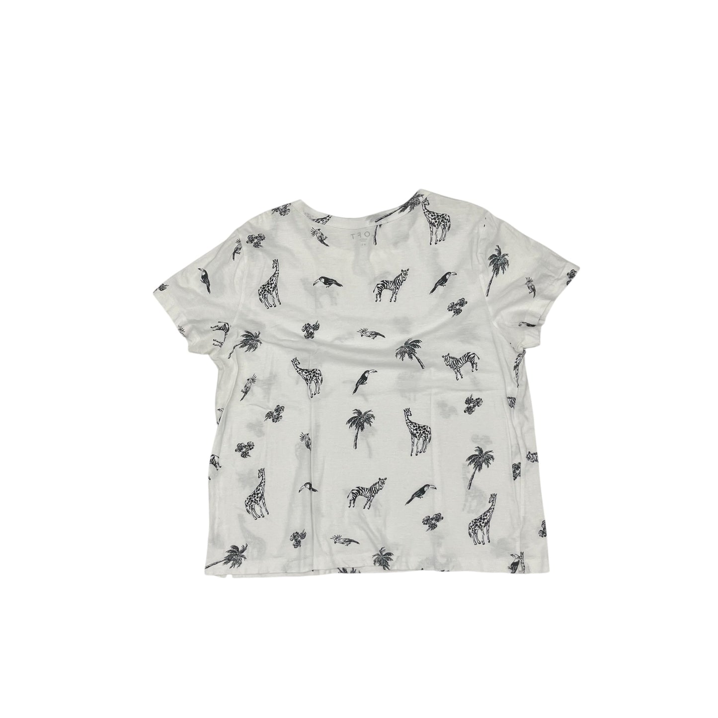Top Ss By Loft In Black & White, Size:Xl