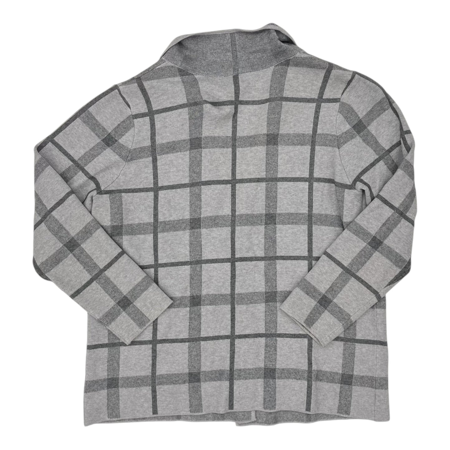 Sweater Cardigan By Fortune & Ivy In Grey, Size:Xxl