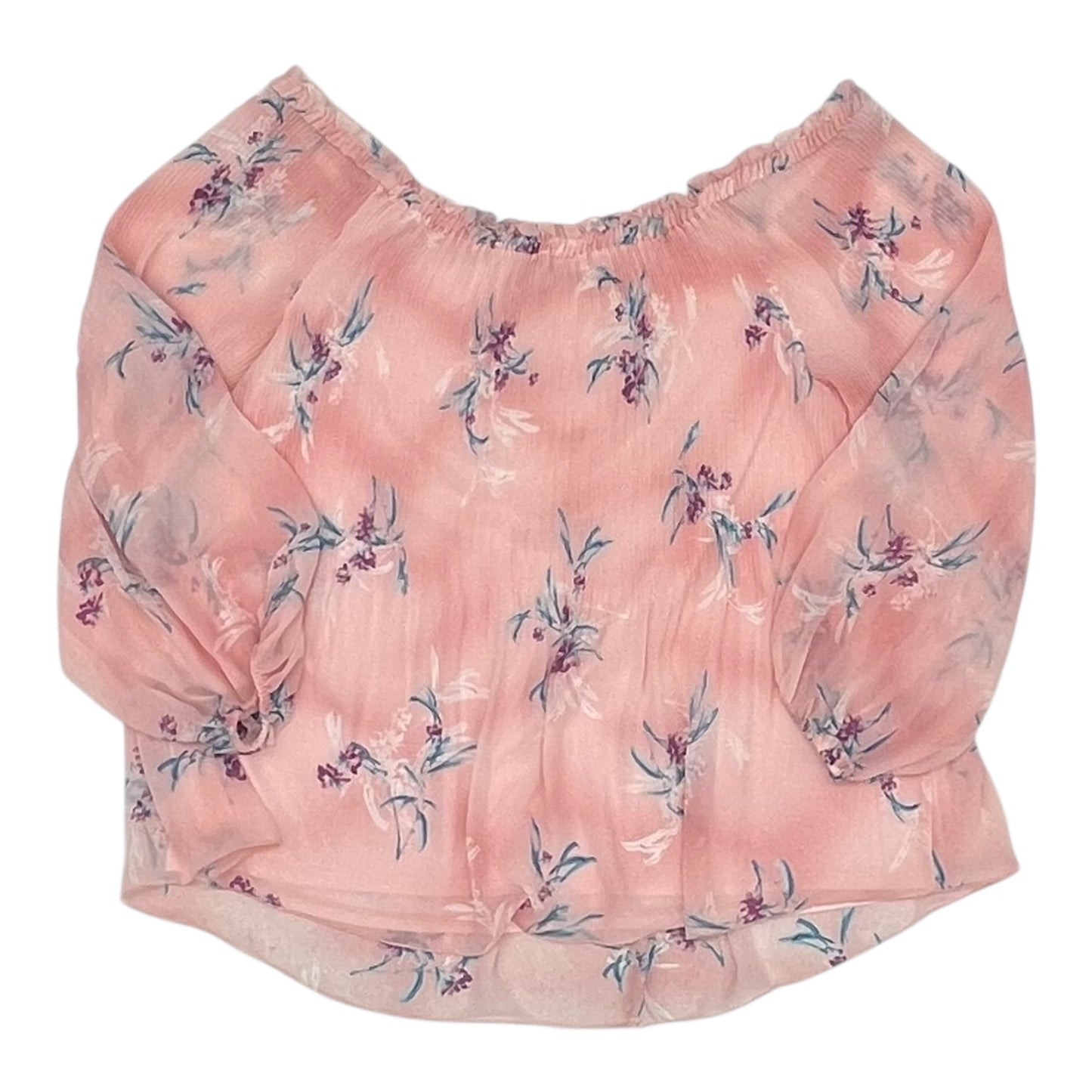 Blouse Ls By Lane Bryant In Pink, Size:L