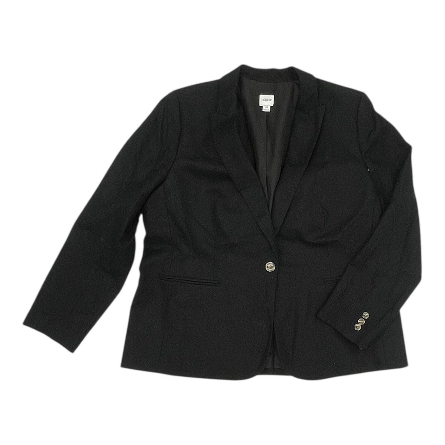 Blazer By J. Crew In Black, Size:18