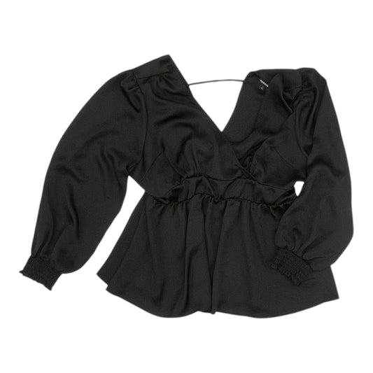 Blouse Ls By Torrid In Black, Size:1X
