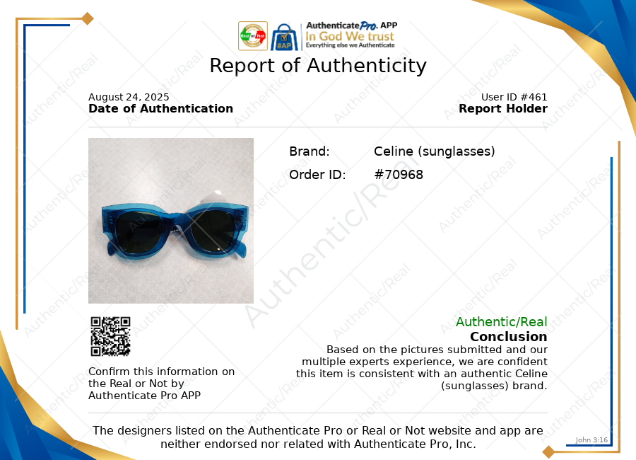 Sunglasses Luxury Designer By Celine