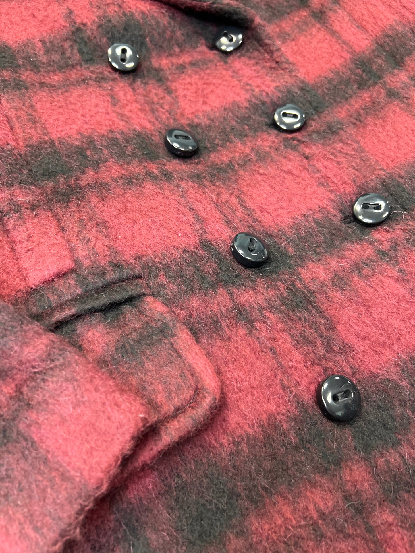 New! Coach Plaid Peacoat Designer   Size: S