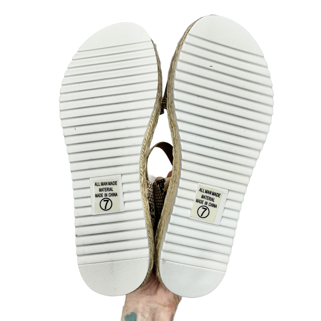 Sandals Heels Platform By Soda  Size: 7
