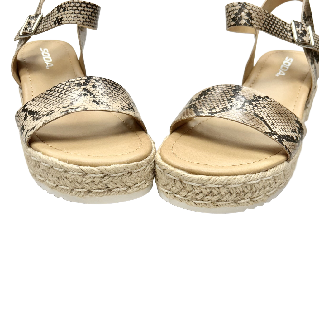 Sandals Heels Platform By Soda  Size: 7