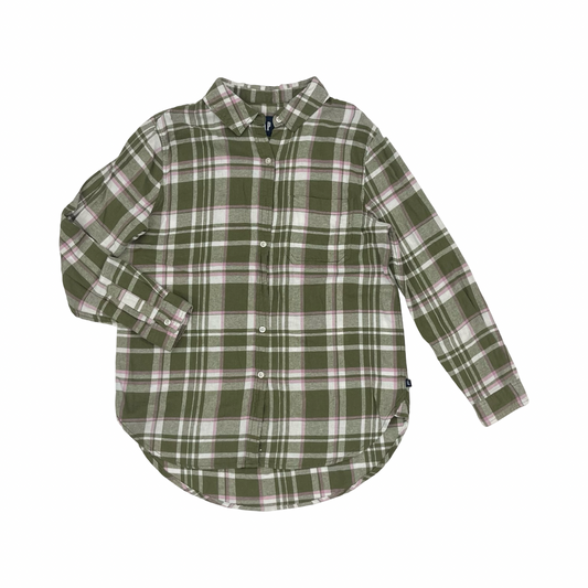 Top Ls By Gap In Plaid Pattern, Size:M