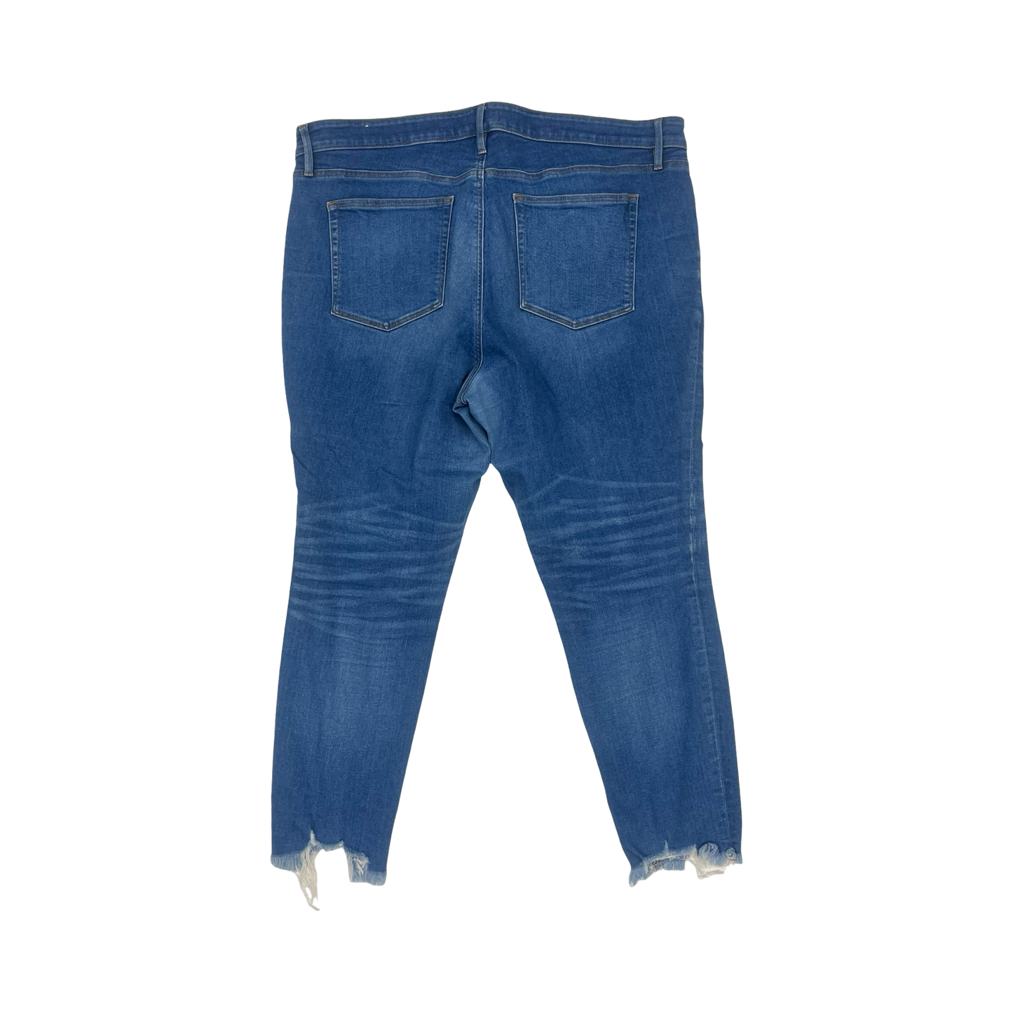 Jeans Skinny By Loft In Blue Denim, Size:22