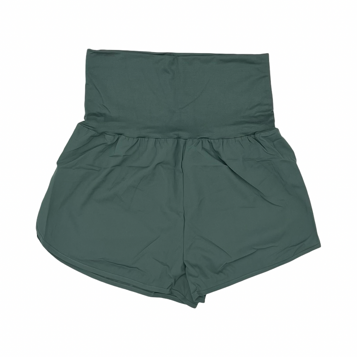 Athletic Shorts By Zenana In Green, Size:Xl