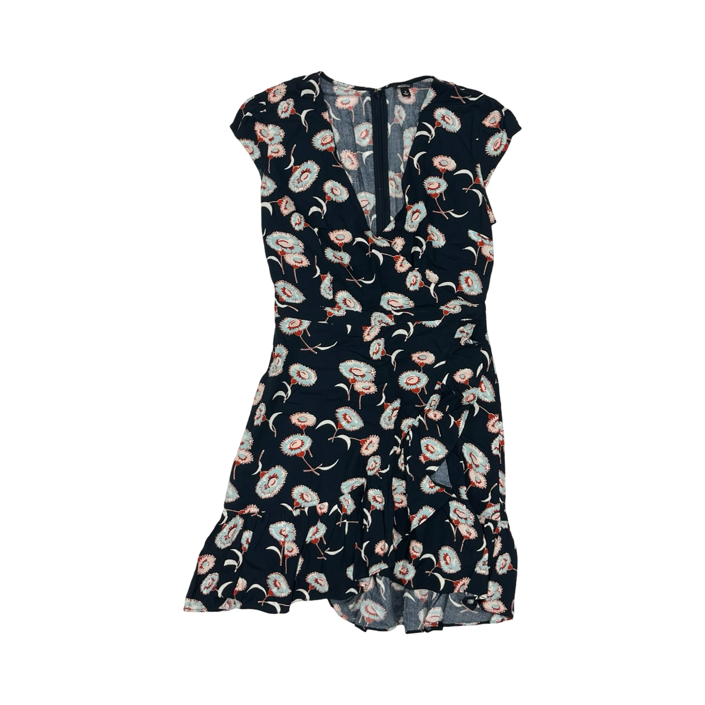 Dress Casual Short By J. Crew In Blue & Brown, Size:2
