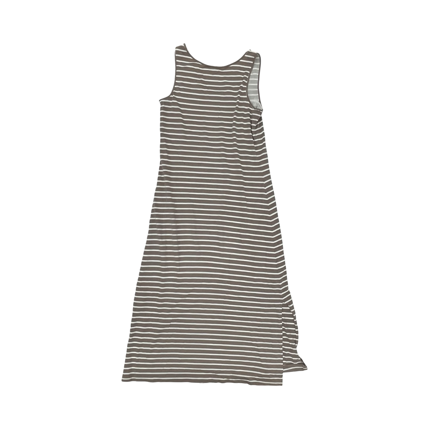 Dress Casual Midi By Garnet Hill In Brown & Cream, Size:Xs
