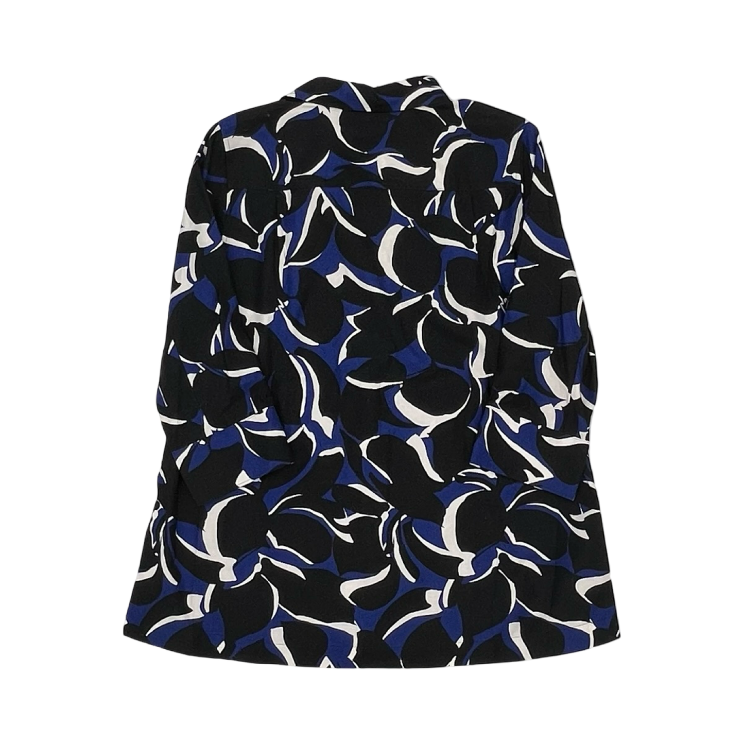 Blouse Ls By Chicos In Black & Blue, Size:S