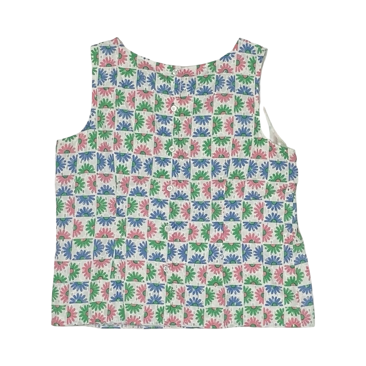 Blouse Sleeveless By Talbots In Multi, Size:Xl