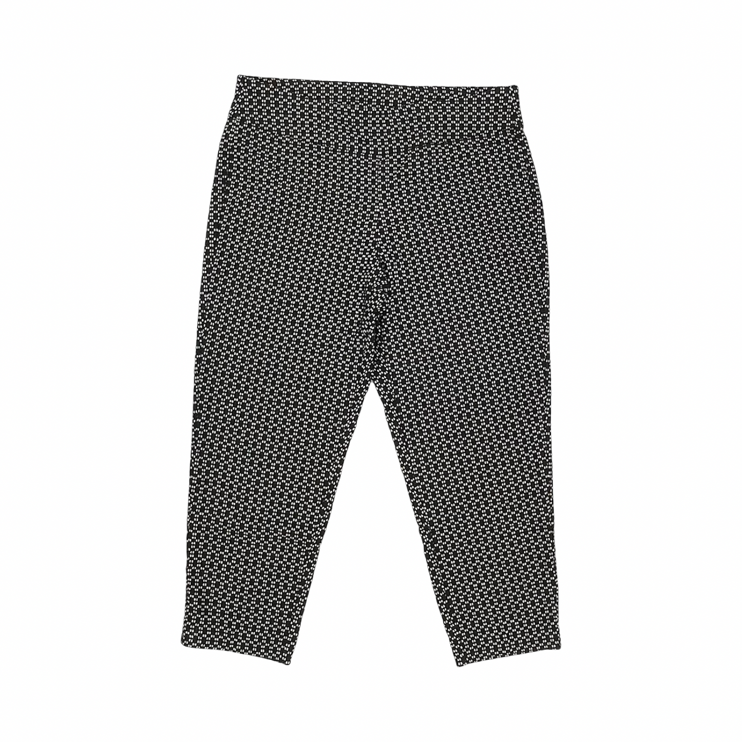 Pants Cropped By Alfred Dunner In Black & White, Size:18
