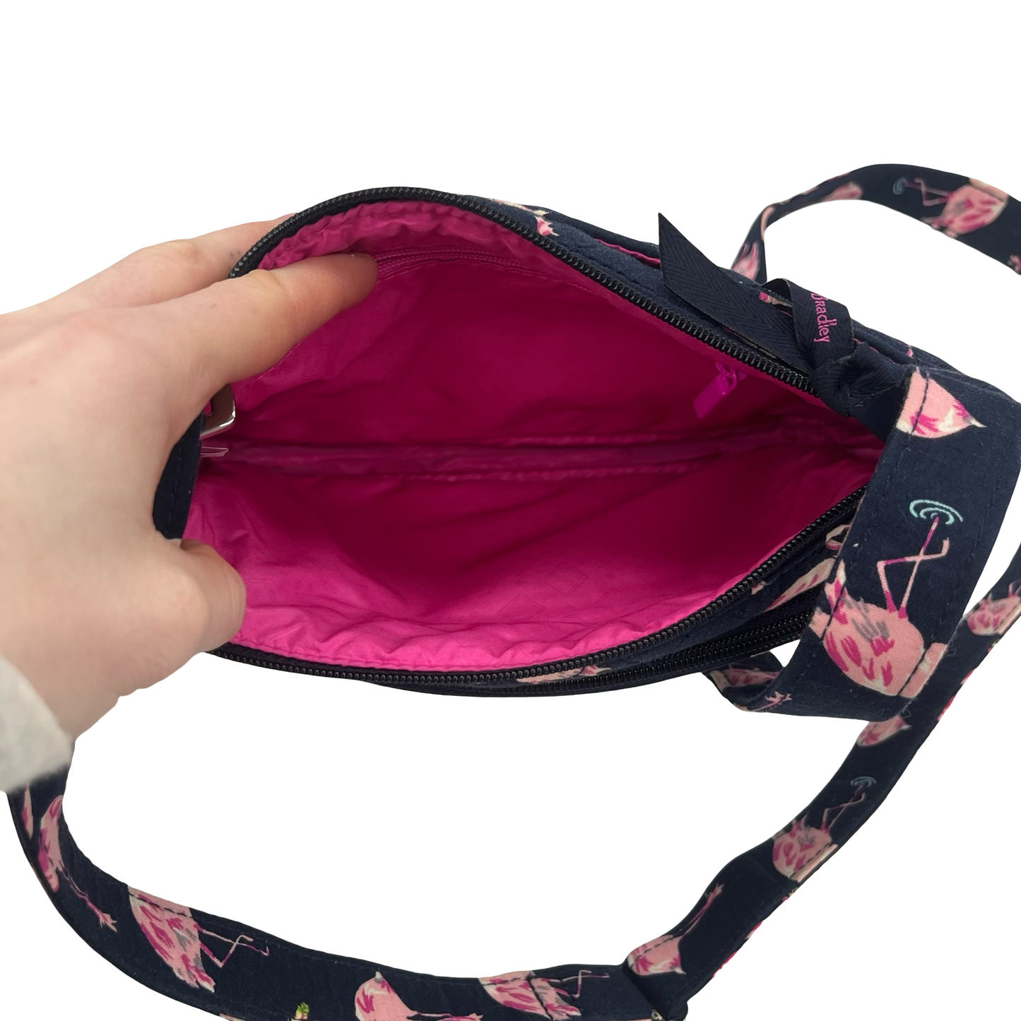 Crossbody By Vera Bradley In Blue & Pink, Size:Small