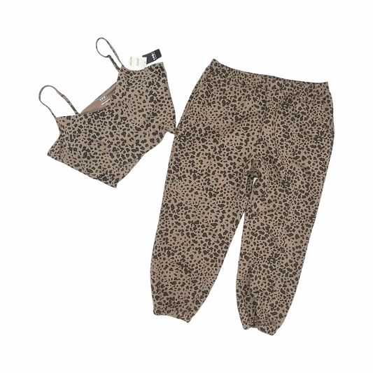 Athletic Pants 2Pc By Ypb In Animal Print, Size:Xl