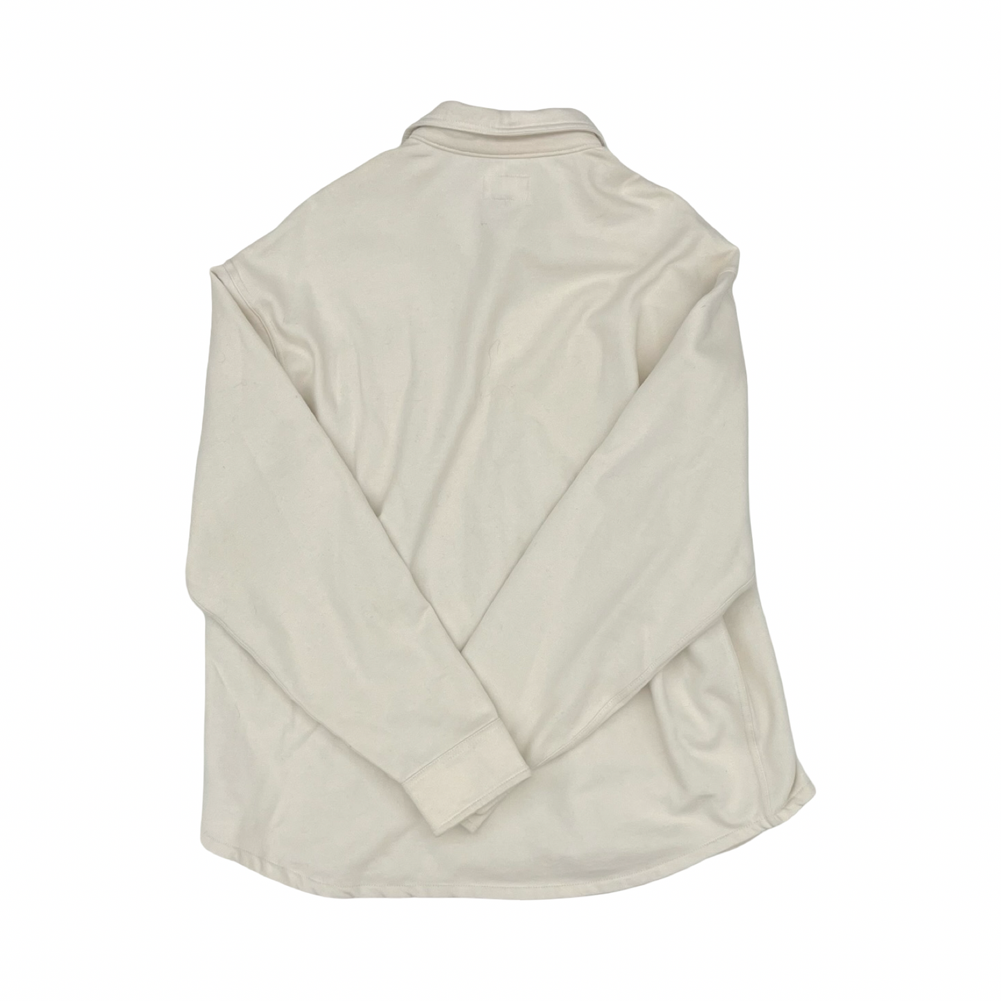 Jacket Shirt By American Eagle In Cream, Size:Xl