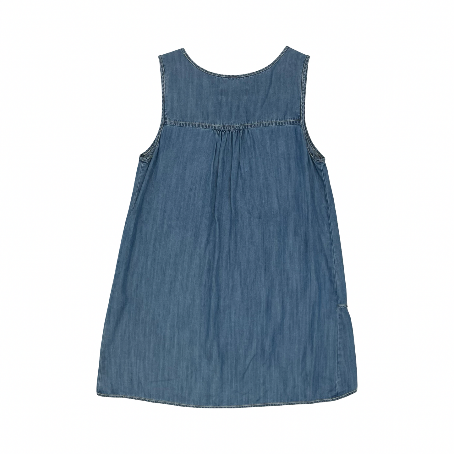 Top Sleeveless By Karen Kane In Blue Denim, Size:Xs