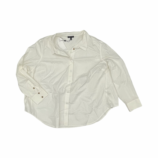Blouse Ls By Universal Standard In White, Size:Xl