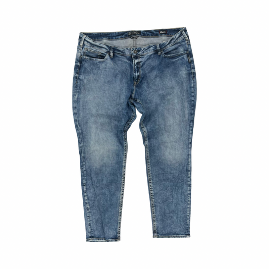 Jeans Boyfriend By Silver In Blue Denim, Size:24