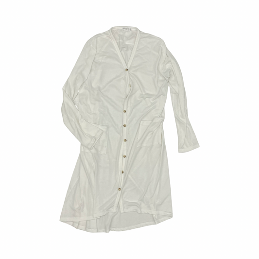 Sweater Cardigan By Cme In White, Size:Xl