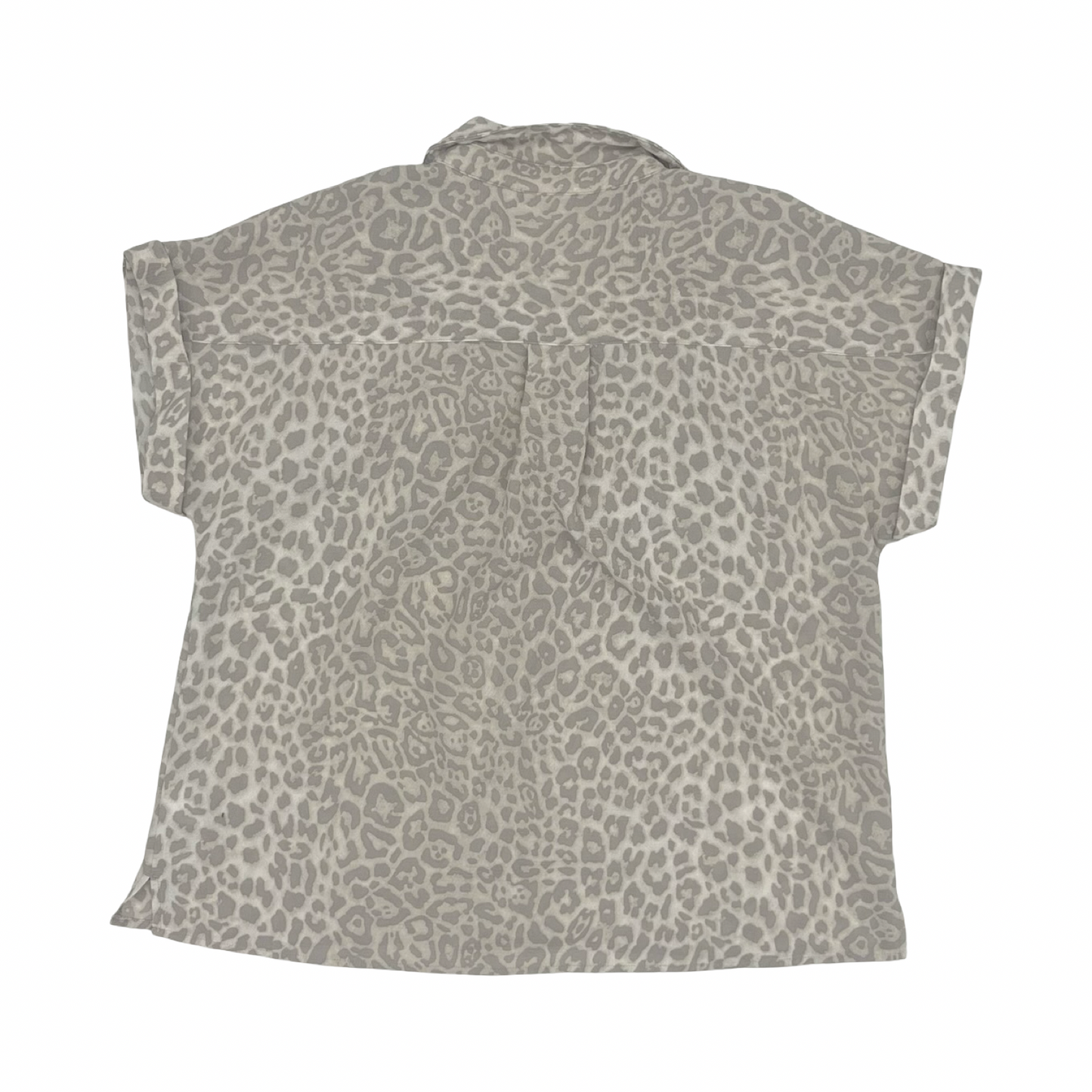 Blouse Ss By Belle By Kim Gravel In Animal Print, Size:L