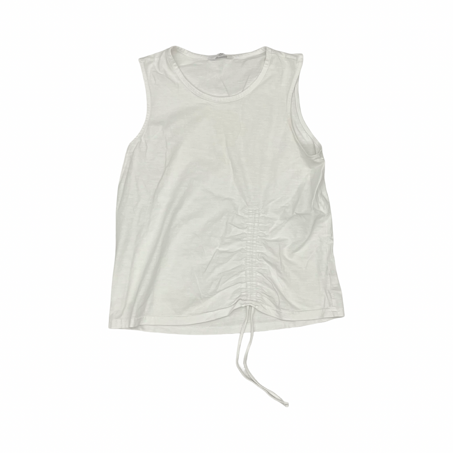 Top Sleeveless By Time And Tru In White, Size:M