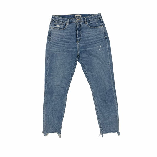 Jeans Skinny By Loft In Blue Denim, Size:10