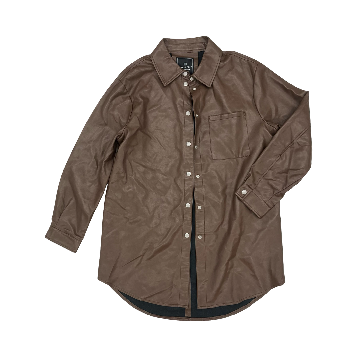 Jacket Shirt By Bagatelle In Brown, Size:L