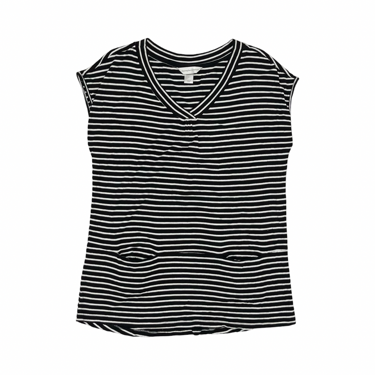 Top Ss By Christopher And Banks In Black & White, Size:L