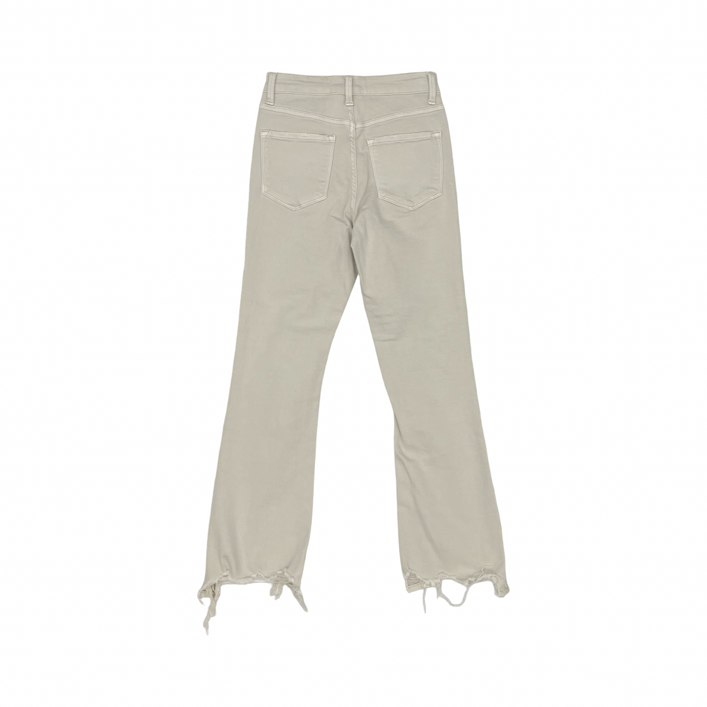 Jeans Cropped By Flying Monkey In Cream Denim, Size:0
