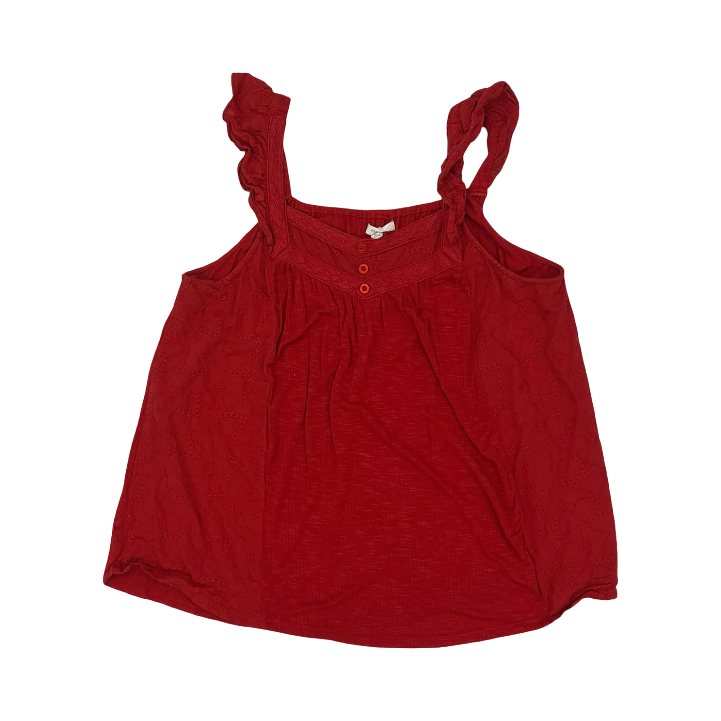 Top Sleeveless By Maurices In Red, Size:L