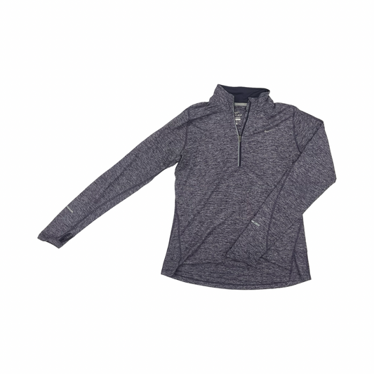 Athletic Top Ls Collar By Nike In Purple, Size:M