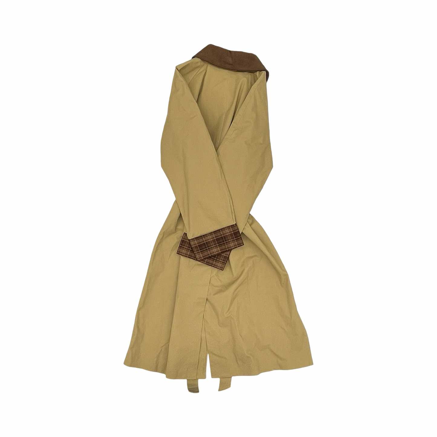 Coat Trench Coat By Blu Pepper In Tan, Size:L