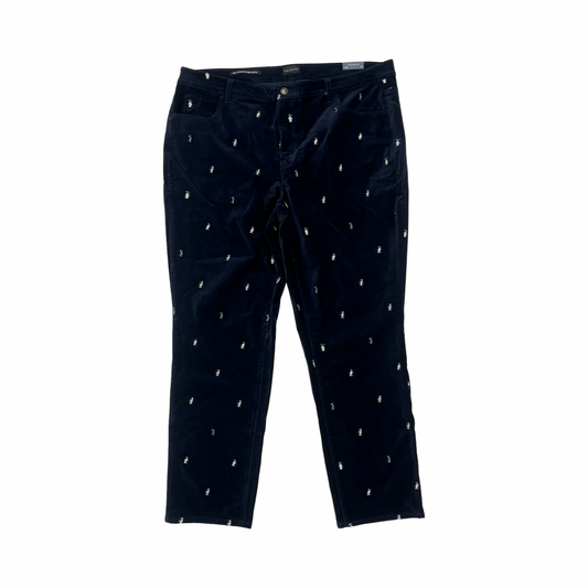 Pants Corduroy By Talbots In Blue, Size:18
