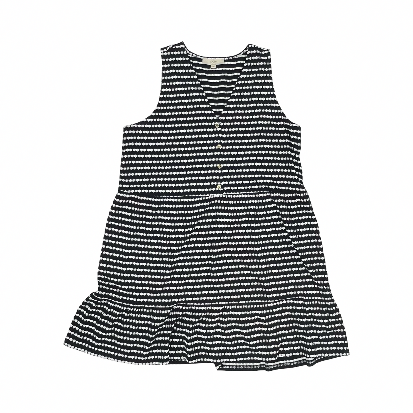 Dress Casual Midi By Loft In Blue & White, Size:Xxl