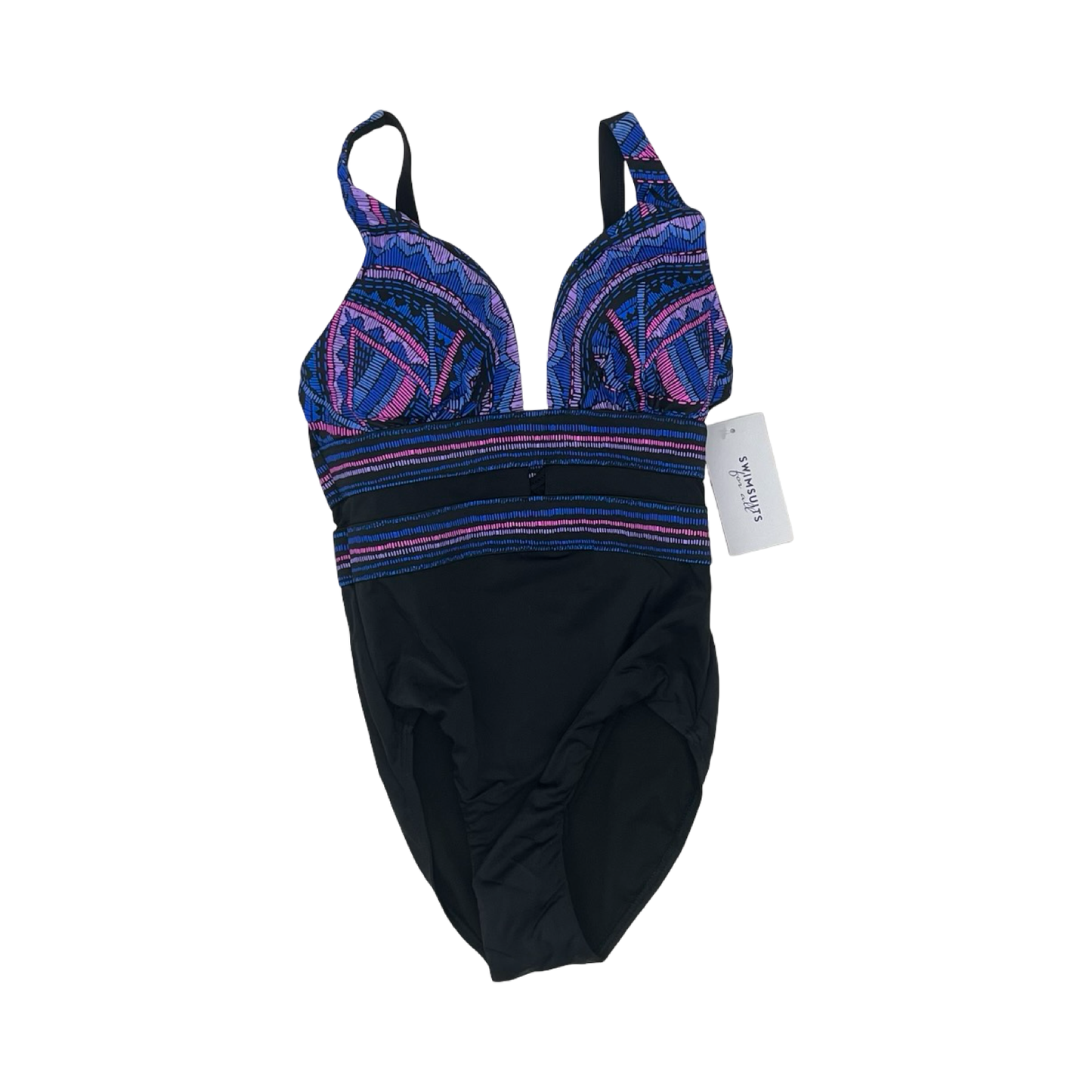 Swimsuit By Clothes Mentor In Black & Blue, Size:S