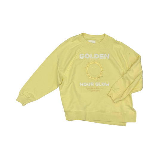 Sweatshirt Crewneck By Aerie In Yellow, Size:M