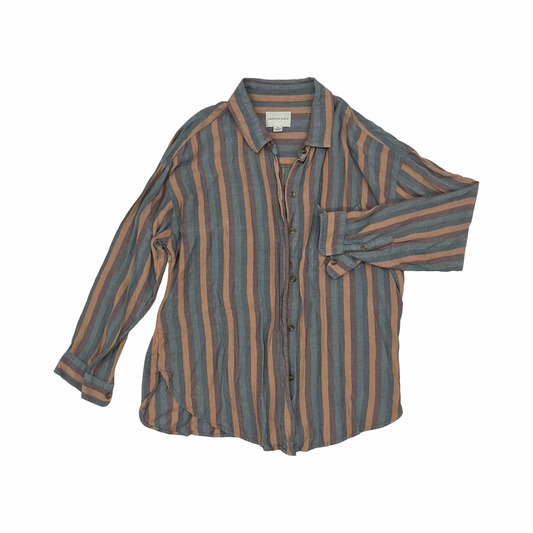 Top Ls By American Eagle In Striped Pattern, Size:L