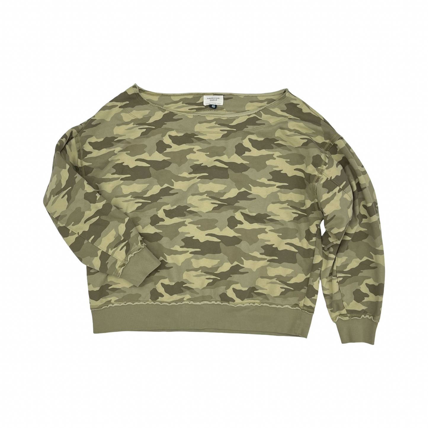 Sweatshirt Crewneck By American Eagle In Green, Size:L