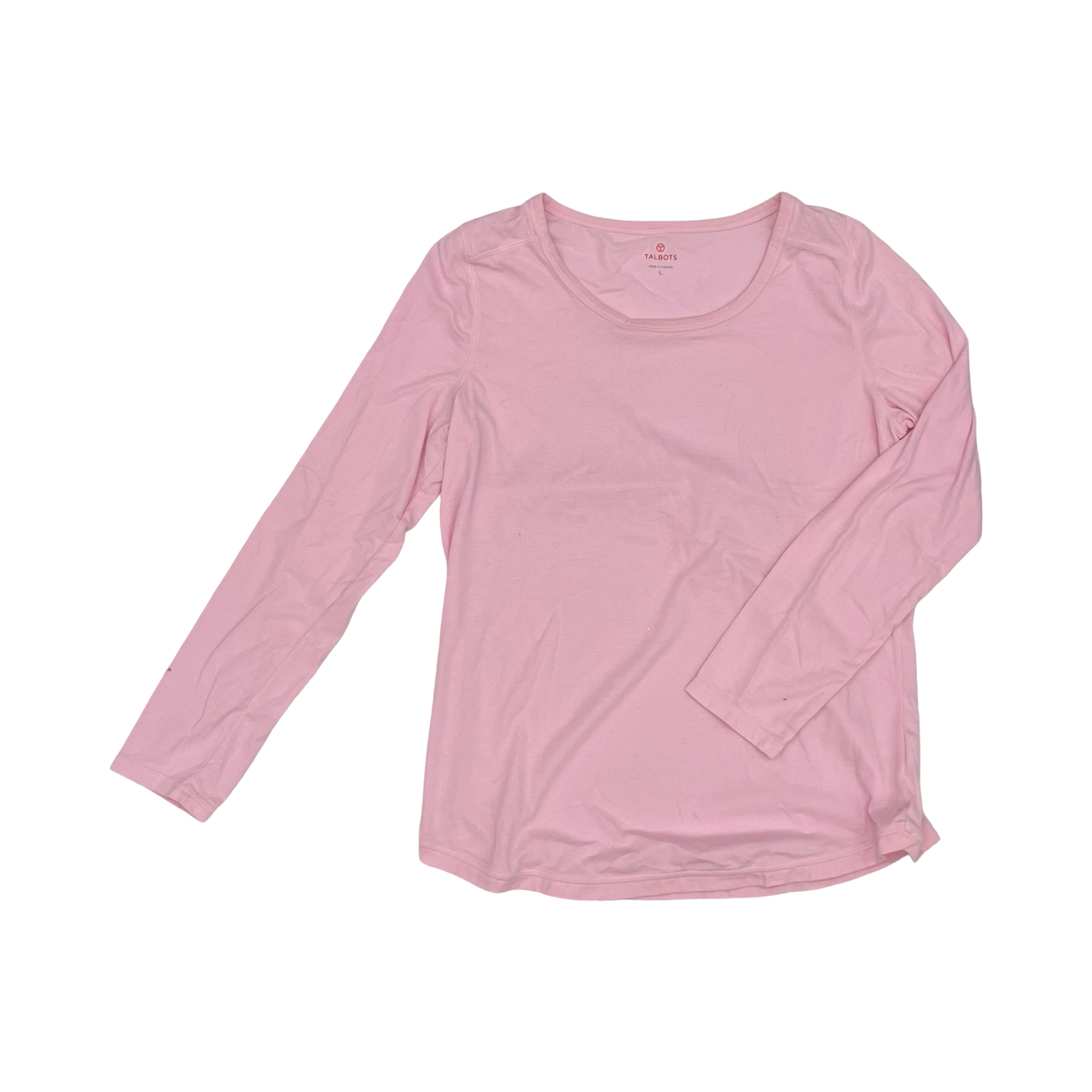 Top Ls Basic By Talbots In Pink, Size:L