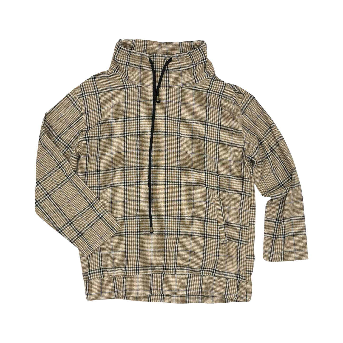 Top Ls By Entro In Plaid Pattern, Size:S