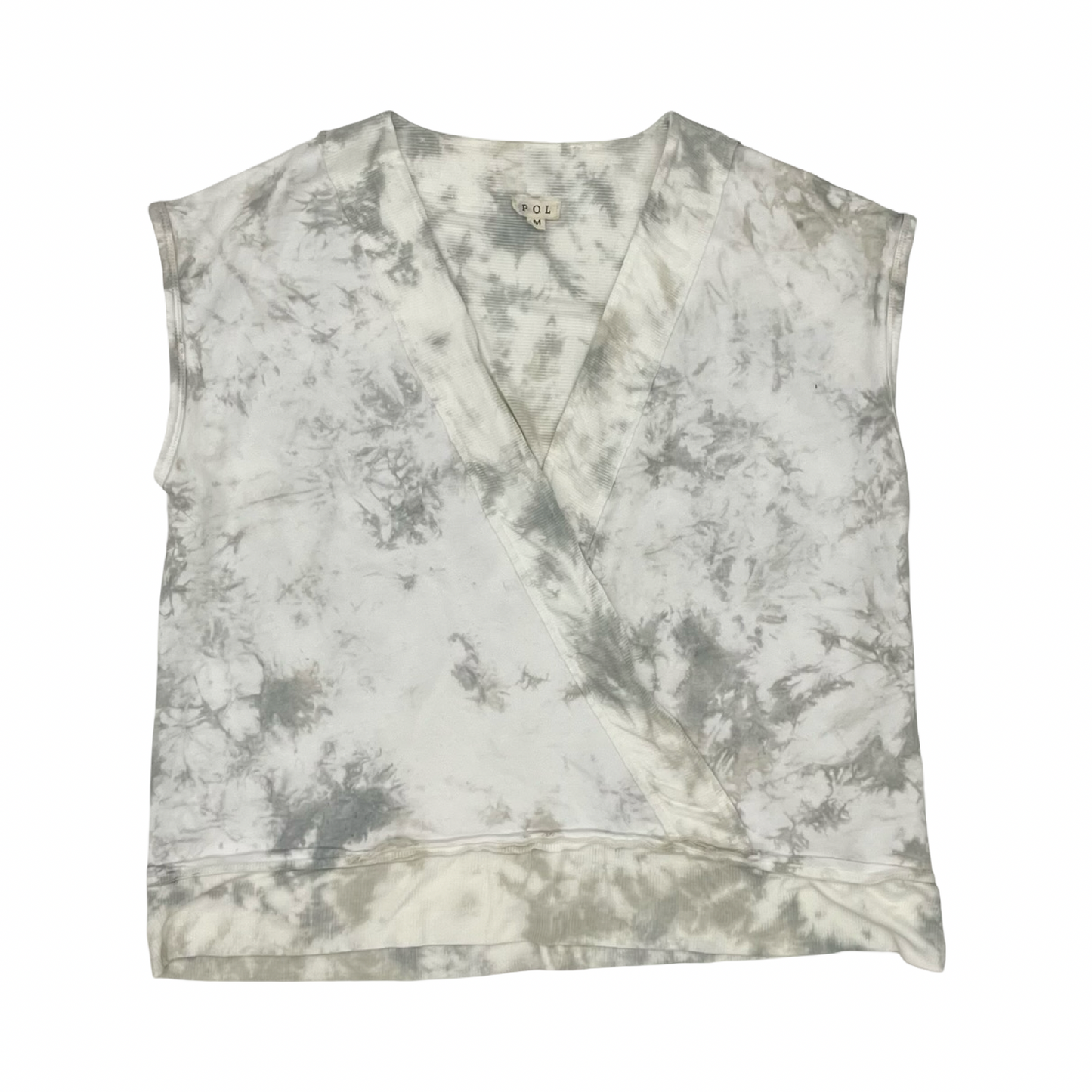 Top Ss By Pol In Grey & White, Size:M