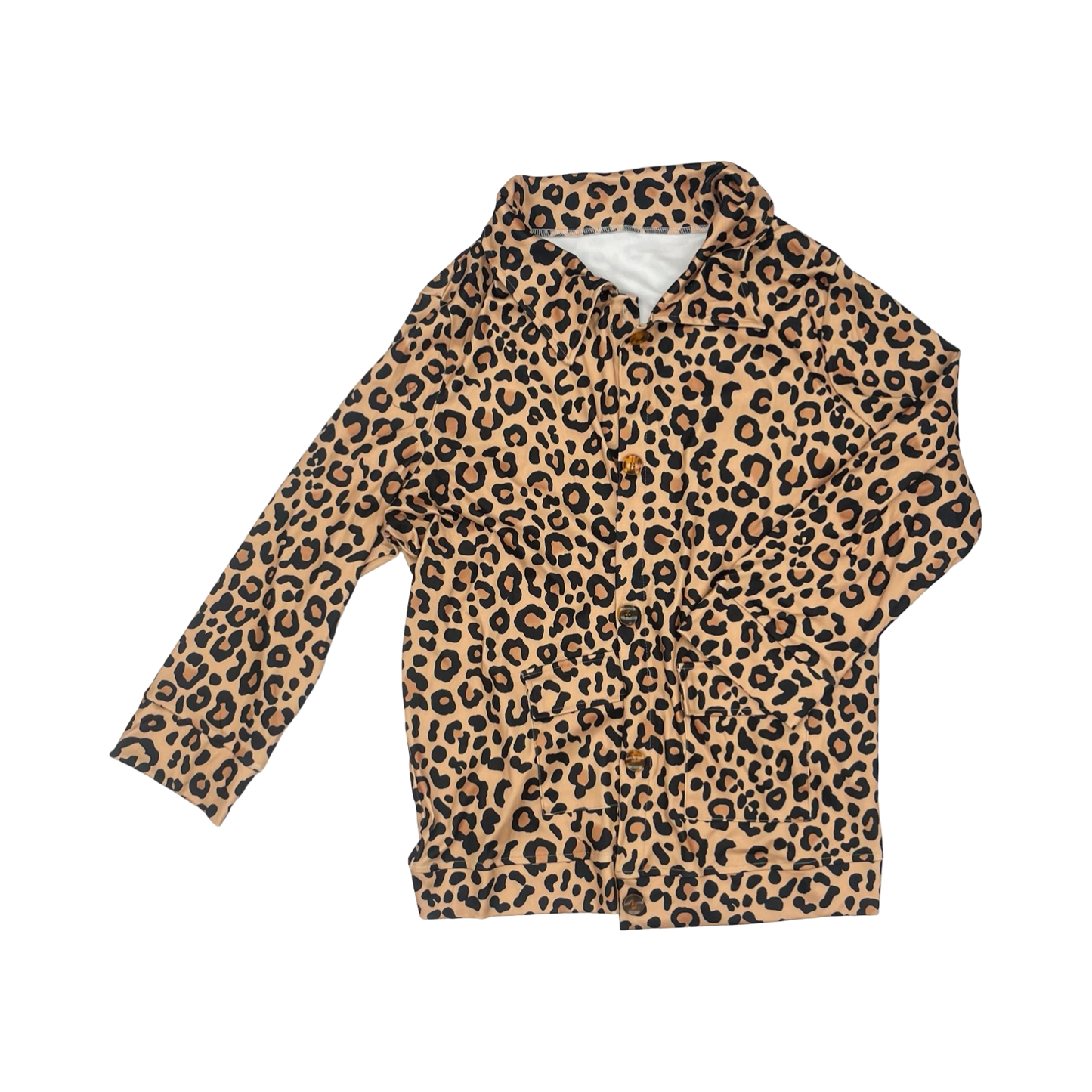 Jacket Shirt By Cmf In Leopard Print, Size:Xxl