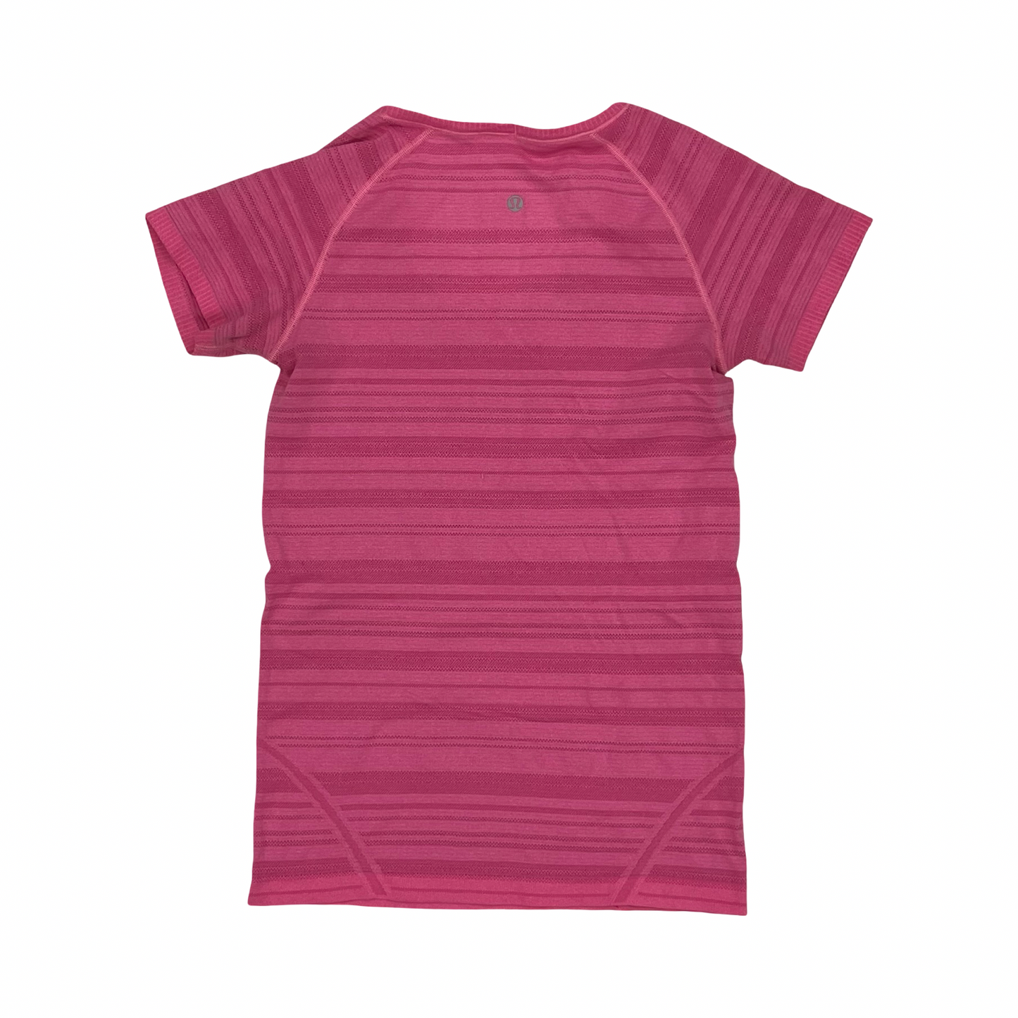 Athletic Top Ss By Lululemon In Pink, Size:M